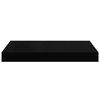 vidaXL &Eacute;tag&egrave;re murale flottante 2 pcs Noir brillant 40x23x3,8 cm MDF