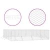 vidaXL Chenil d'extérieur pour chiens argenté 8x8x2 m acier galvanisé