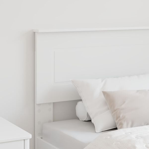 vidaXL T&ecirc;te de lit Blanc 80 cm Bois d'ing&eacute;nierie