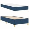 vidaXL Cadre de lit avec matelas Bleu 80 x 200 cm tissu