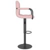 vidaXL Tabouret de bar Rose Velours
