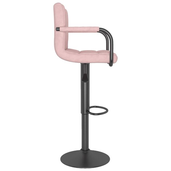 vidaXL Tabouret de bar Rose Velours
