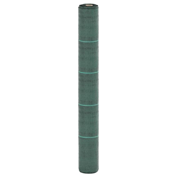 vidaXL Membrane anti-mauvaises herbes vert 1x200 m PP