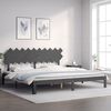 vidaXL Cadre de lit sans matelas gris 200x200 cm bois massif de pin