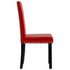 vidaXL Chaises &agrave; manger lot de 2 rouge bordeaux PVC