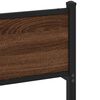 vidaXL Cadre de lit sans matelas ch&ecirc;ne marron 120x200 cm