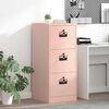 vidaXL Cabinet de Dossier Rose 44 x 50 x 106.5 cm Acier Lamin&eacute; &agrave; Froid