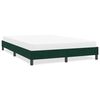 vidaXL Cadre de lit sans matelas vert fonc&eacute; 140x220 cm velours