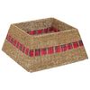 vidaXL Collier de sapin de No&euml;l Carr&eacute; Naturel 50 x 50 x 25 cm