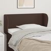 vidaXL T&ecirc;te de lit avec oreilles Marron 83x23x78/88 cm Similicuir