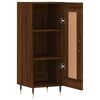 vidaXL Buffet Ch&ecirc;ne marron 34,5x34x90 cm Bois d'ing&eacute;nierie