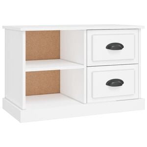 vidaXL Meuble TV blanc 73x35,5x47,5 cm bois d'ing&eacute;nierie