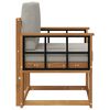 vidaXL Canap&eacute; d&rsquo;ext&eacute;rieur Bois d'acacia massif et polyester