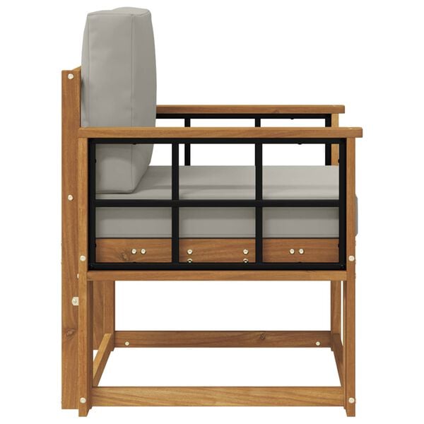 vidaXL Canap&eacute; d&rsquo;ext&eacute;rieur Bois d'acacia massif et polyester