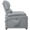 vidaXL Fauteuil Gris clair Tissu