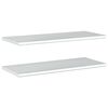 vidaXL &Eacute;tag&egrave;res murales 2 pcs 100x40x3 cm argent&eacute; acier inoxydable