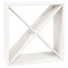 vidaXL Armoire &agrave; vin Blanc 62x25x62 cm Bois de pin massif
