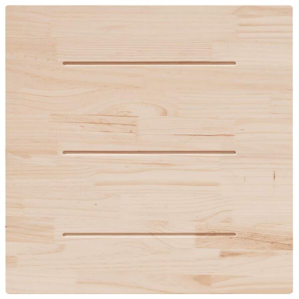 vidaXL Dessus de table blanc 90x90x2,5 cm bois de pin massif