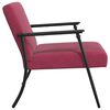 vidaXL fauteuil Bordeaux 59 x 75 x 78 cm Velours