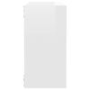 vidaXL &Eacute;tag&egrave;res cube murales 2 pcs Blanc brillant 30x15x30 cm