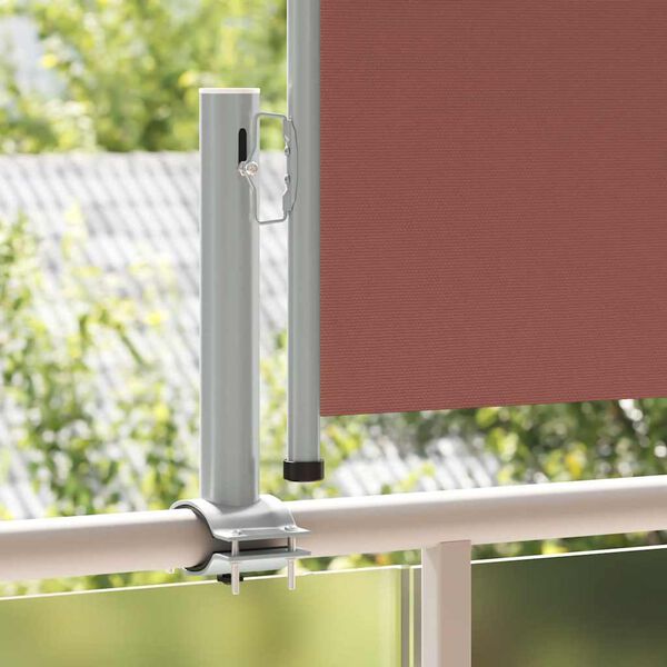 vidaXL Auvent lat&eacute;ral r&eacute;tractable de patio 60x300 cm Marron