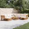 vidaXL Salon de jardin avec coussins 11 pcs bois massif d'acacia