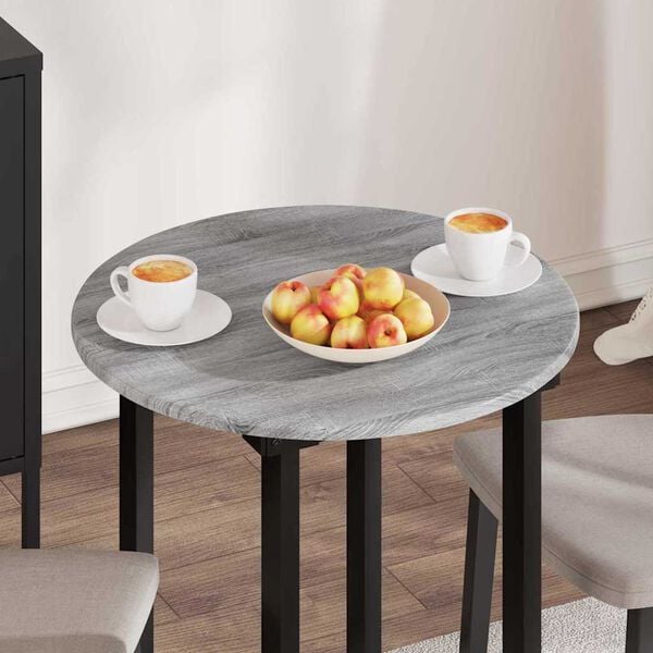 vidaXL Plateau de table Sonoma gris 60 x 60 x 1,5 cm Bois d'ing&eacute;nierie