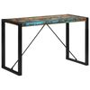 vidaXL Table &agrave; manger 120x55x76 cm bois massif de r&eacute;cup&eacute;ration