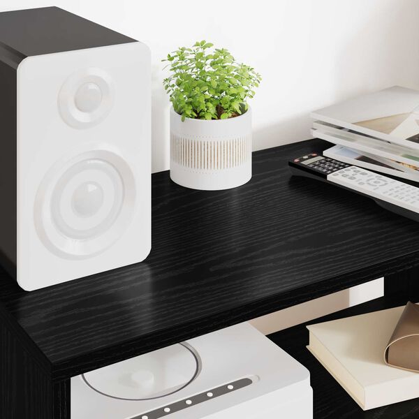 vidaXL Meuble TV Ch&ecirc;ne noir 60 x 30 x 40 cm Bois d'ing&eacute;nierie