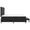vidaXL Lit &agrave; ressorts avec matelas Noir 180 x 200 cm Velours