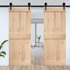 vidaXL Porte NARVIK Naturel 85 x 210 cm Bois de pin massif