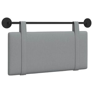 vidaXL T&ecirc;te de lit suspendue Gris clair Tissu