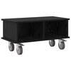 vidaXL Meuble TV Ch&ecirc;ne noir 68,5 x 35 x 35 cm Bois d'ing&eacute;nierie