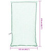 vidaXL Filet pour remorque avec corde &eacute;lastique vert 2,1x1,25 m PP