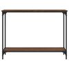 vidaXL Table console chêne marron 101x30,5x75 cm bois d'ingénierie