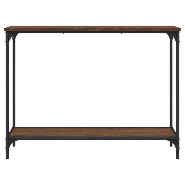 vidaXL Table console chêne marron 101x30,5x75 cm bois d'ingénierie
