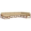 vidaXL Ensemble de canap&eacute;s d'ext&eacute;rieur 8 pc Naturel et Beige