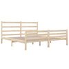 vidaXL Cadre de lit sans matelas bois de pin massif 140x190 cm