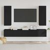 vidaXL Ensemble de meubles TV 5 pcs Noir Bois d'ing&eacute;nierie