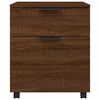 vidaXL Classeur mobile avec roues Ch&ecirc;ne marron 45x38x54 cm Bois