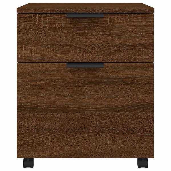 vidaXL Classeur mobile avec roues Ch&ecirc;ne marron 45x38x54 cm Bois