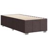 vidaXL Cadre de lit sans matelas marron fonc&eacute; 90x190 cm tissu