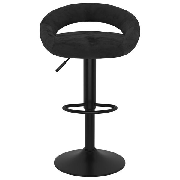 vidaXL Tabourets de bar lot de 2 noir velours