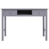 vidaXL Buffet Gris 108x45x76 cm Bois de Paulownia massif