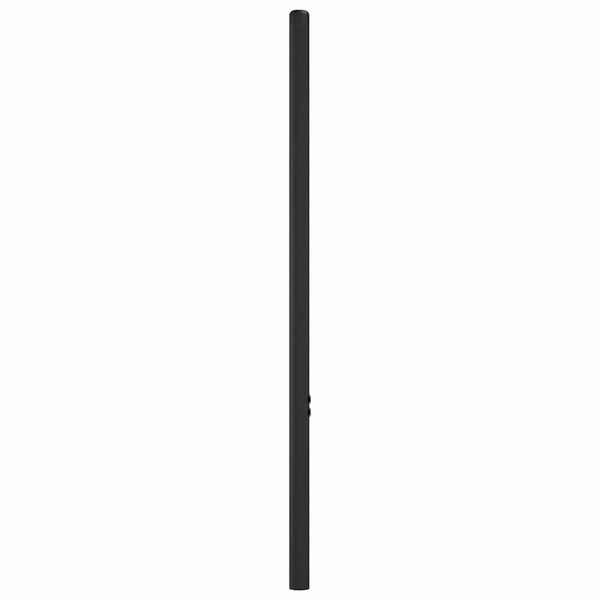 vidaXL T&ecirc;te de lit de remplacement m&eacute;tal noir 90 cm