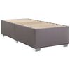 vidaXL Sommier &agrave; lattes de lit avec matelas Gris 90x200 cm Similicuir