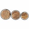 vidaXL Tables gigognes 3 pcs bois de manguier massif brut