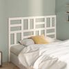 vidaXL T&ecirc;te de lit Blanc 156x4x104 cm Bois massif de pin