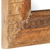 vidaXL Miroir sculpté à la main 50x50x2,5 cm bois de manguier solide