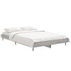 vidaXL Cadre de lit sans matelas sonoma gris 120x190 cm